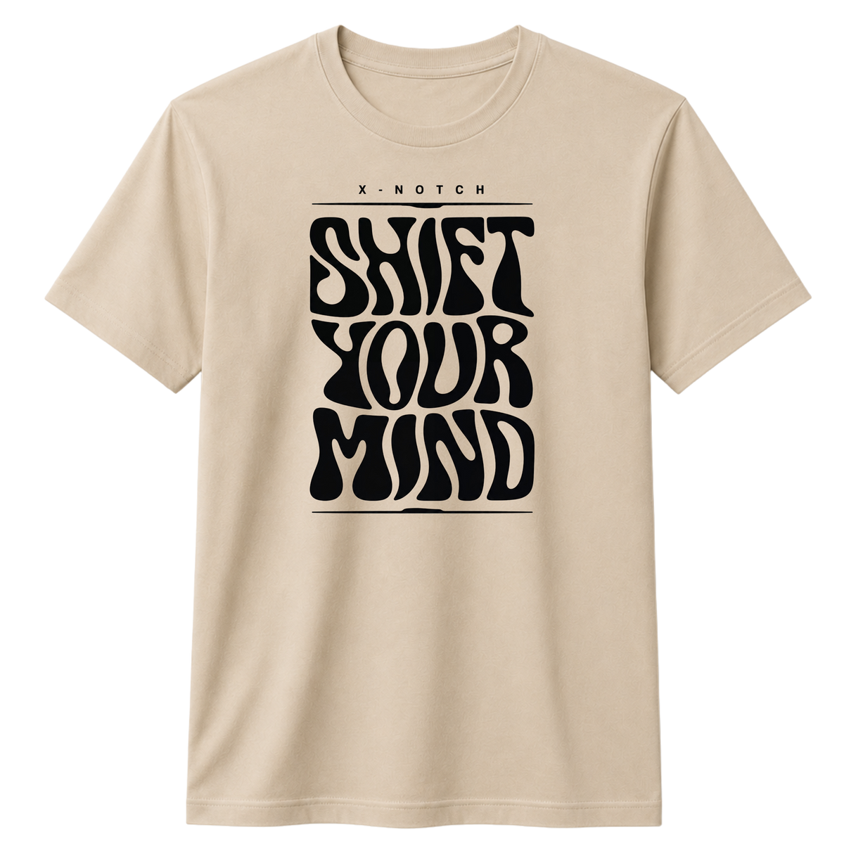 Shift Your Mind 100% Cotton T-shirt | X NOTCH - Beige