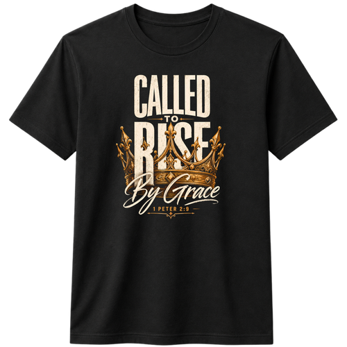 Called to Rise by Grace 100% Cotton T-shirt / X NOTCH - Black