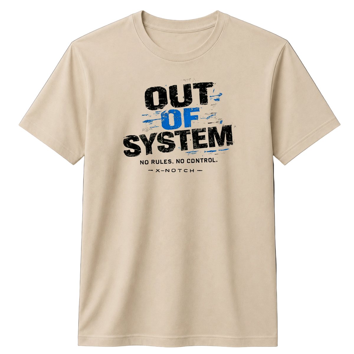 OUT OF SYSTEM 100% Cotton T-shirt X NOTCH - Beige