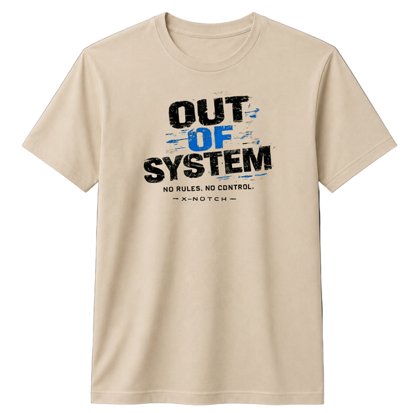 OUT OF SYSTEM 100% Cotton T-shirt X NOTCH - Beige