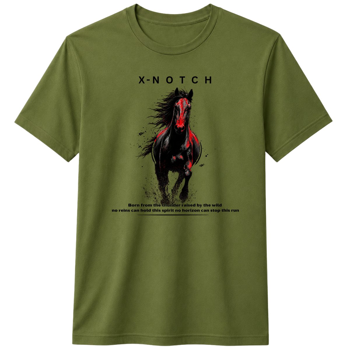 HORSE 100% Cotton T-shirt X NOTCH