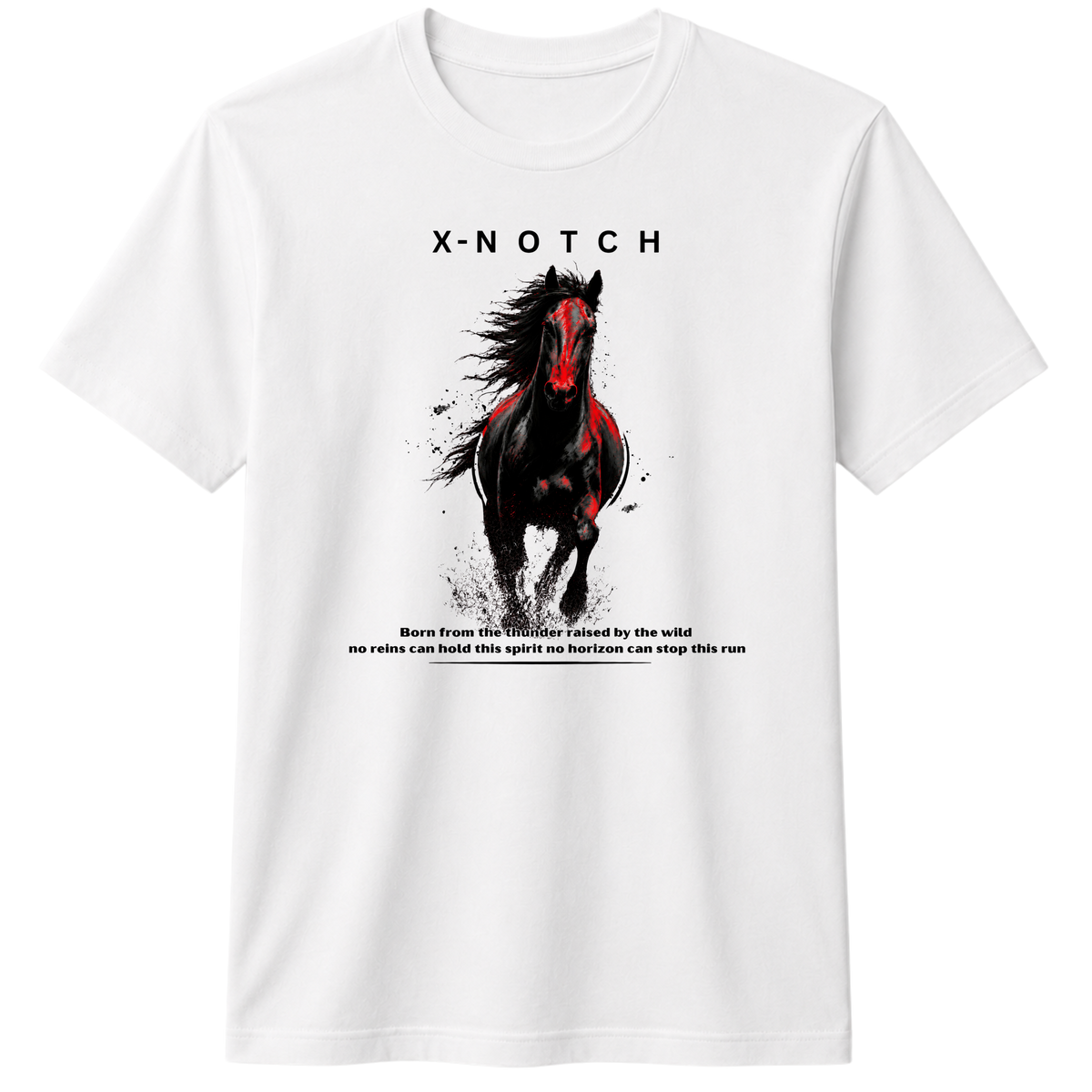 HORSE 100% Cotton T-shirt X NOTCH