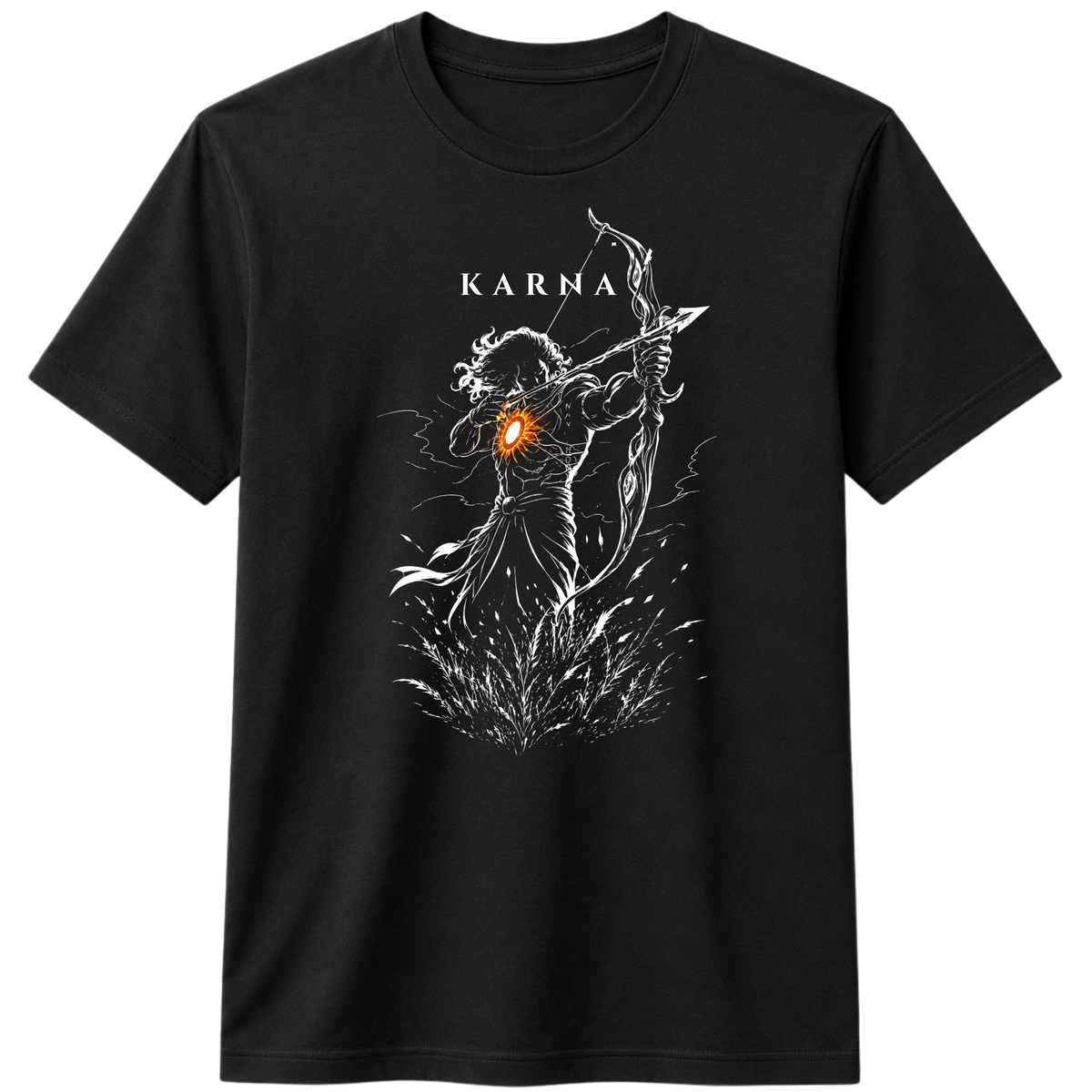 KARNA 100% Cotton T-shirt X NOTCH - Black
