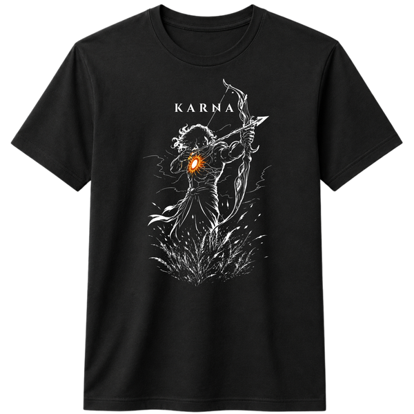 KARNA 100% Cotton T-shirt X NOTCH - Black