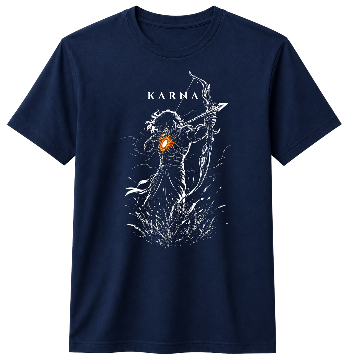 KARNA 100% Cotton T-shirt X NOTCH - Navy Blue