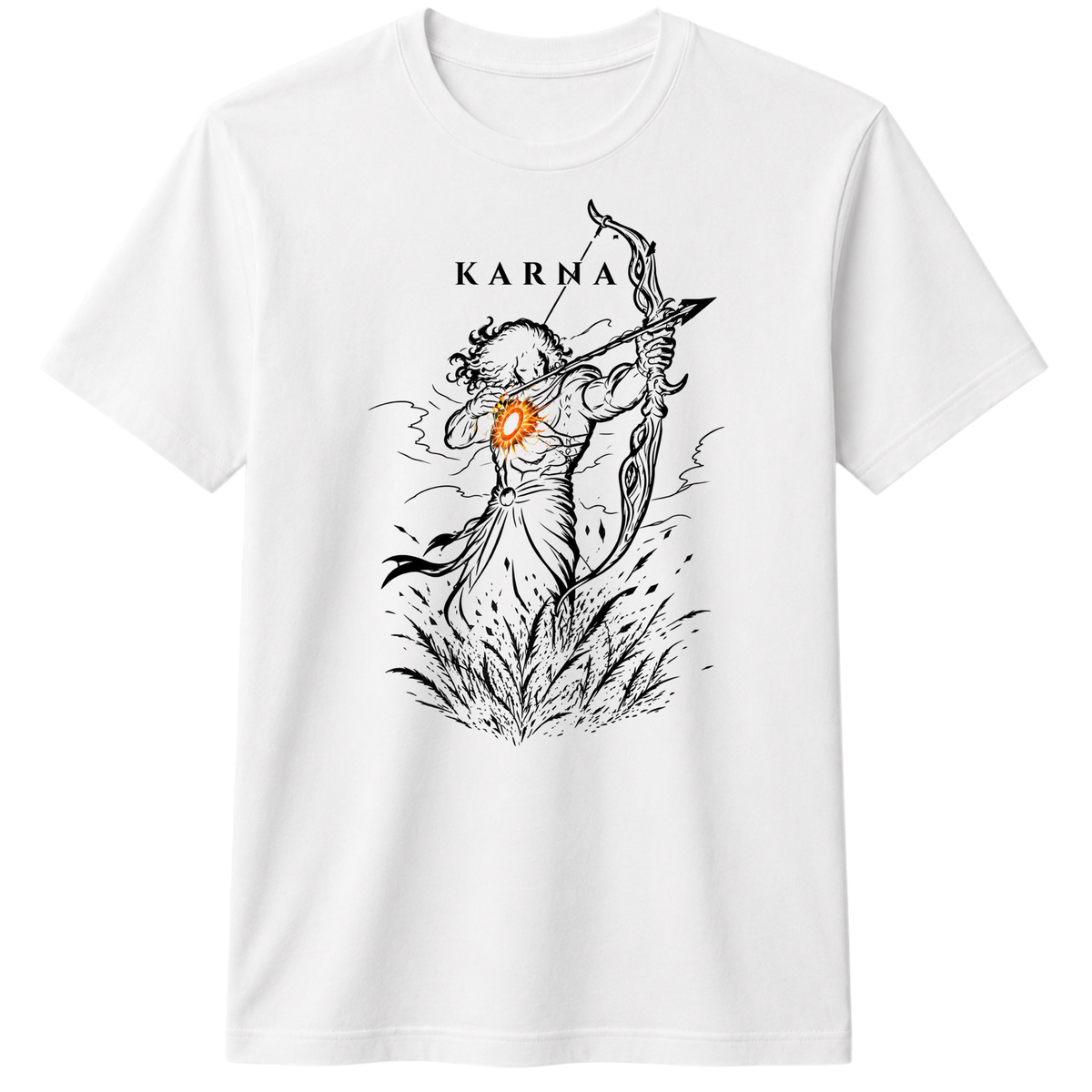 KARNA 100% Cotton T-shirt X NOTCH - White