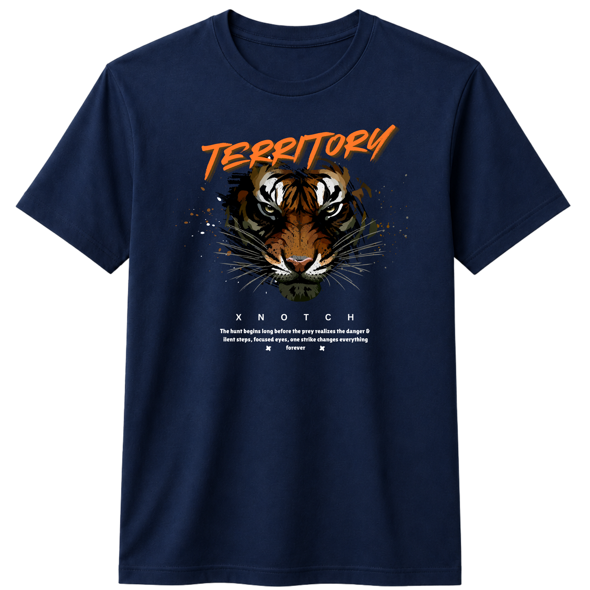 X NOTCH Territory 100% Cotton T-shirt – X NOTCH - Navy Blue