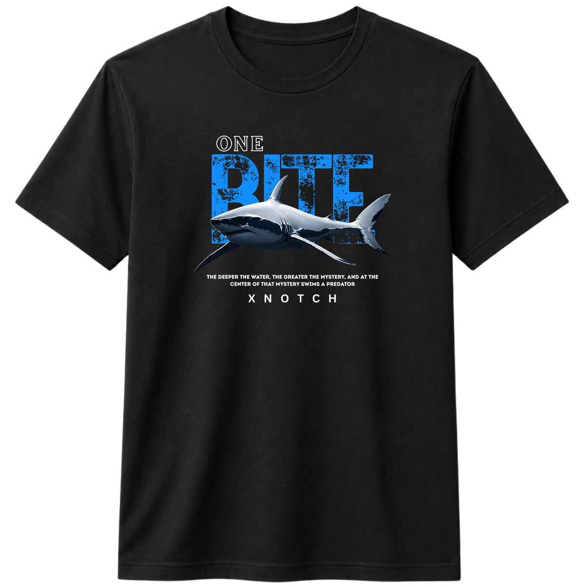 X NOTCH One Bite 100% Cotton T-shirt - Black